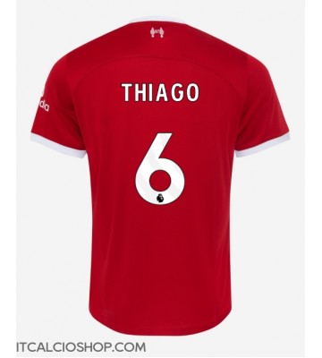 Liverpool Thiago Alcantara #6 Prima Maglia 2023-24 Manica Corta